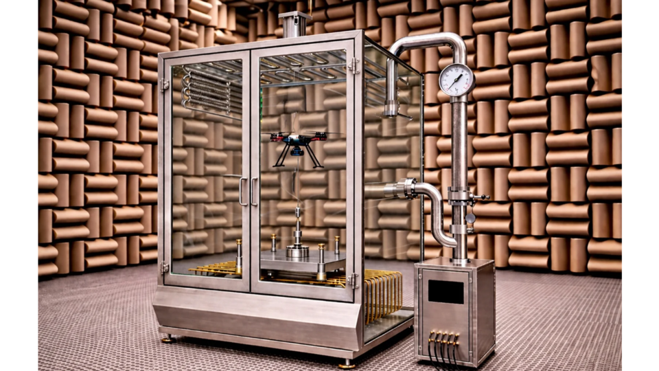 Race Dynamics Thrust Bench for Electric Drones Environmental Chamber