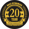 20 Years Logo Final Black Background
